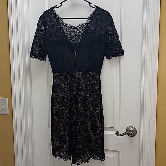 NWOT BCBGMaxAzria Lila Black lace bustier dress lined size 4 - Picture 10 of 15